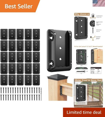 #ad Complete Deck Railing Solution: 40 Brackets Screws amp; Drill Bit Included $122.97