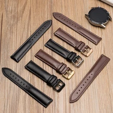 Genuine Leather Watch Strap Band Watchband 10-24mm Replacement Watchband Unisex