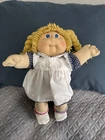 Vintage Cabbage Patch Kids 1985 Doll With Original Dress Golden Blonde Blue Eyes