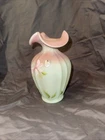 Hand Painted Fenton Vase #59/500  by D. Johnson