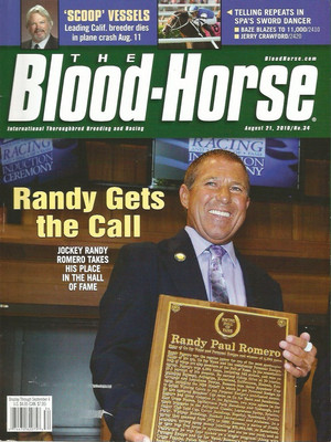 2010 Hall of Fame Induction Jockey Romero Point Given Best Pal