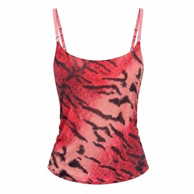 Roberto Cavalli Vintage Animal Print Mesh Tank