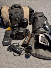 Sony a200 Digital Camera Hama Walking Tripod Minolta Zoom Lens Remote Control
