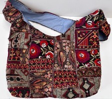 VTG Indian Banjara Embroidery Mirror Boho Cross Sling Slouch Hippi Bag
