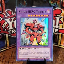 Yu-Gi-Oh! Vision HERO Trinity 1st Edition GENF-EN091 Super Rare Near Mint NM