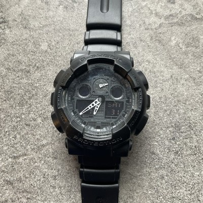 Casio G-Shock GA100 5081 Mens Black Analogue Digital  Shock Resist Resin Watch B