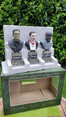 The Monster Legacy Collection Büsten | Dracula Frankenstein Wolf Man / ohne DVDs