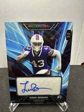 2023 Wild Card WildChrome WildGlass Terrel Bernard Auto /8 Bills Blue Wave