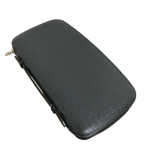 LOUIS VUITTON Taiga Organizer Atoll Long Wallet M30652 Aldoise Black 964143