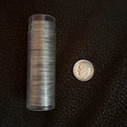 SILVER - ROOSEVELT DIMES - Full Roll of 50 Roosevelt  90% Silver Dimes
