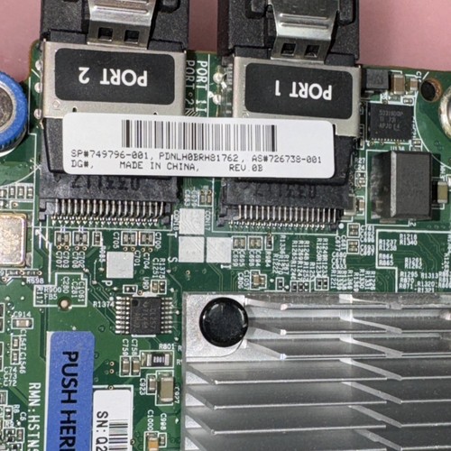 HP Smart Array P440ar 2GB FBWC 12Gb 2-ports SAS 749796-001 w/wires - Picture 2 of 5