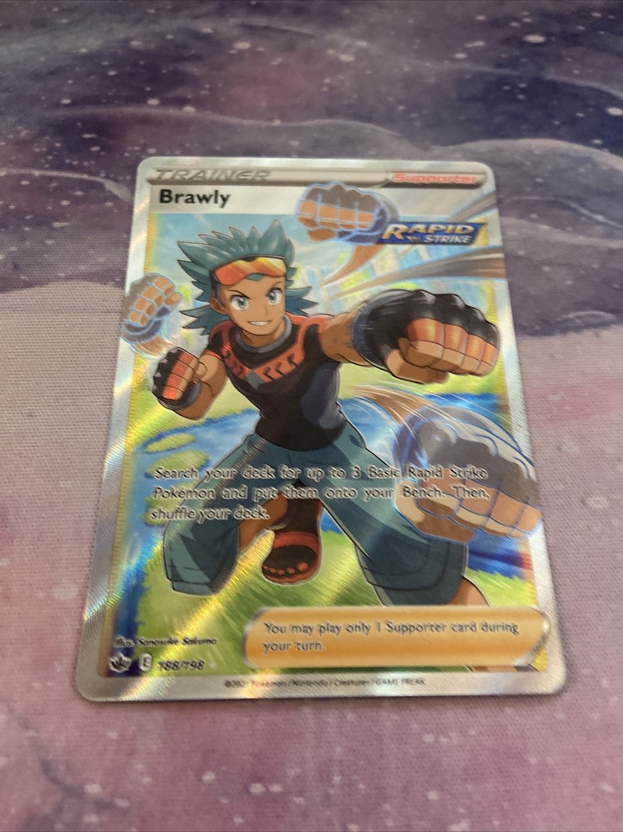 Brawly (Full Art) - 188/198 Ultra Rare Chilling Reign NM Pokemon TCG