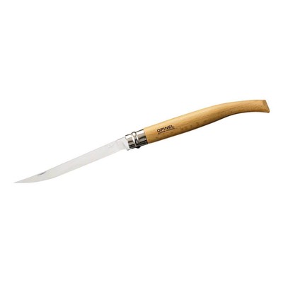 Opinel Slim-Line Taschenmesser Größe 15  rostfrei Buchenholzgriff 