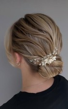 Bride Hair Piece, Wedding Hair Comb,Pearl Flower Hair Clip Hair Accessories