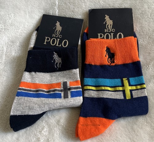 HJC POLO BOYS SOCKS SIZE 25-27 (Two Pair) New - Picture 5 of 7