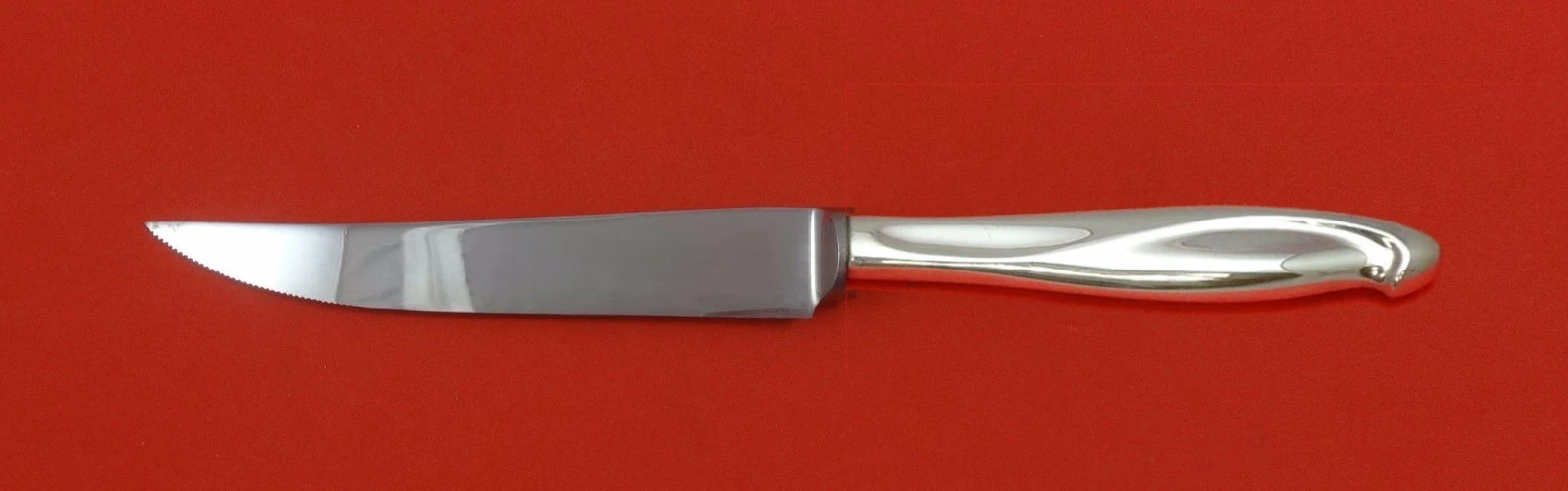 Silver Sculpture by Reed & Barton Sterling Silver Steak Knife Serrated Custom