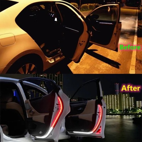 2pcs Car Door Open Warning Light Flashing LED Lights Strip Anti-collision Safety - Picture 6 of 20