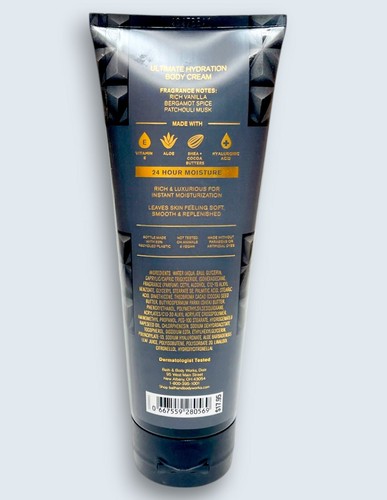 2 Bath & Body Works VANILLA NOIR MEN Ultimate Hydration Body Cream Lotion 8 oz - 第 2/2 張圖片