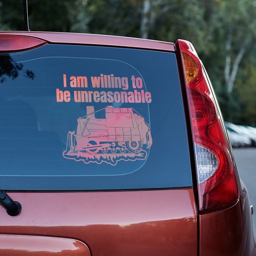 I am willing to be unreasonable vinyl decal Car Truck Van accessory laptop 2A - Picture 7 of 112