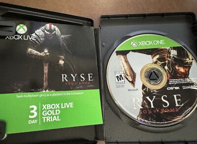 RYSE Son of Rome XBOX ONE 2013 Microsoft Crytek 3 Day Xbox Live Gold Trial
