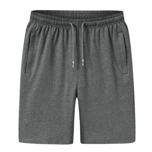 Summer Men's Solid Color Loose Large Size Pure Cotton Breathable Thin Shorts - Picture 12 of 12