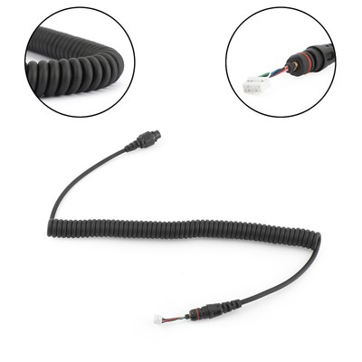 10 Pin Aviation Speaker Mic Cable Fit 