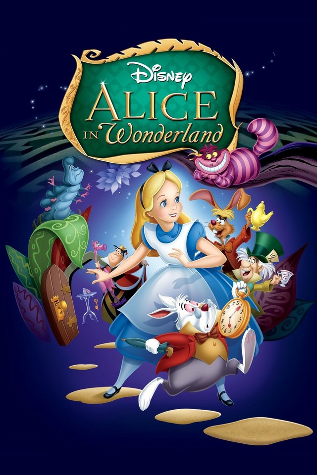 1951 Disney Alice In Wonderland Movie Poster Print Mad Hatter Tea Party ...