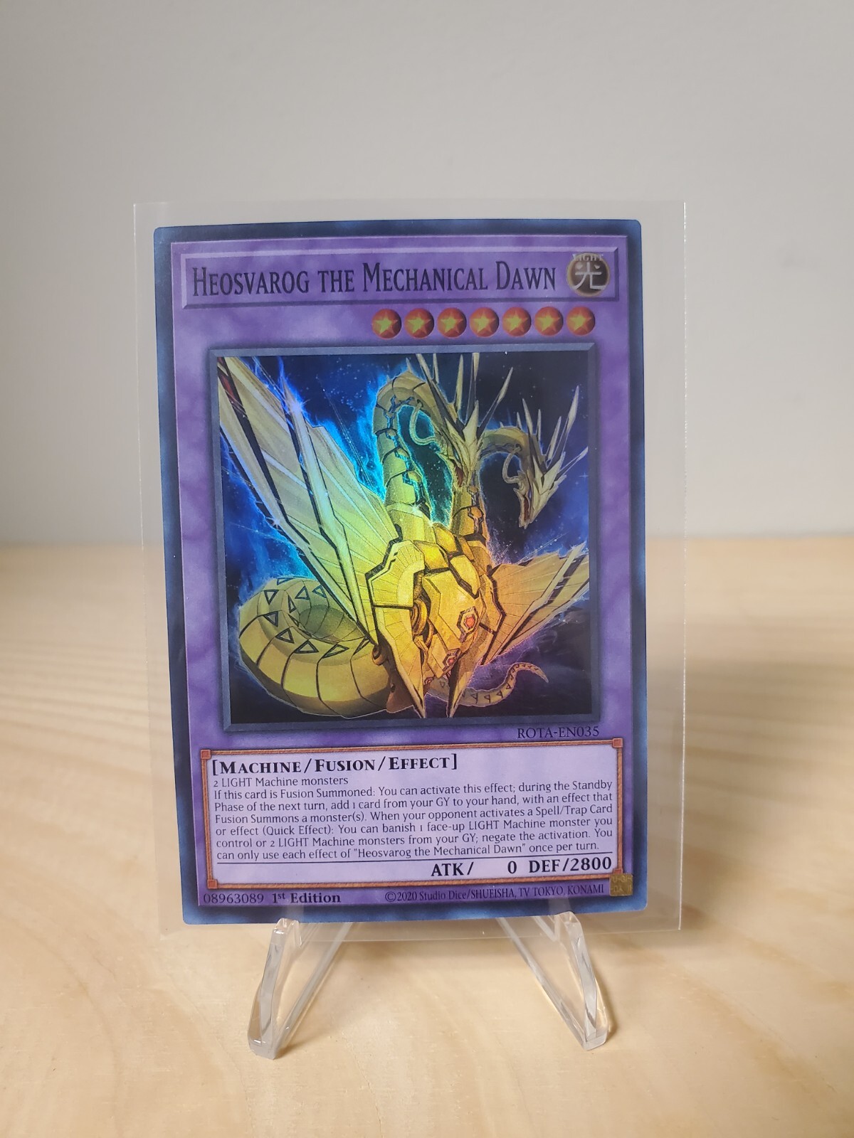 Yugioh TCG: Heosvarog the Mechanical Dawn ROTA-EN035 (1st Edition)