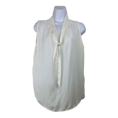 Vintage Boohoo Womens Sleeveless Blouse Sz 6 Academia Old Money Minimalist Y2K
