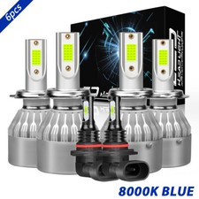 For Hyundai Tiburon 2003 2004 2005 2006 8000k 6x Led Headlight Fog Light Bulbs