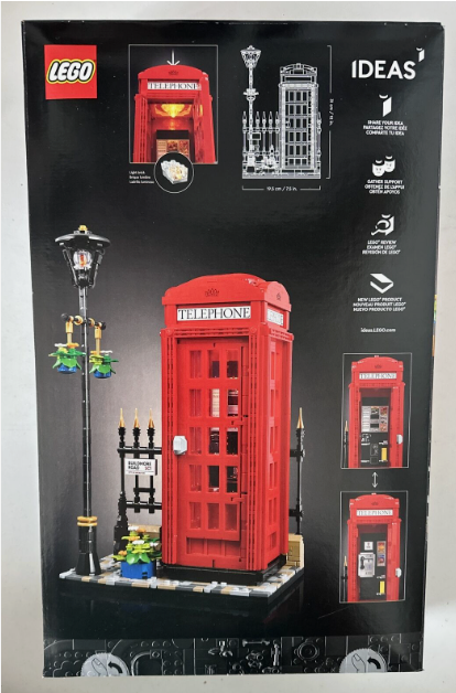 LEGO IDEAS Red London Telephone Box 21347 New Sealed Set Worldwide