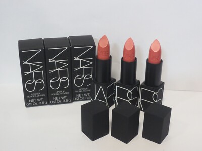 NARS LIPSTICK RAW SEDUCTION 0.12 OZ BOXED SEE DETAILS (LOT OF 3)