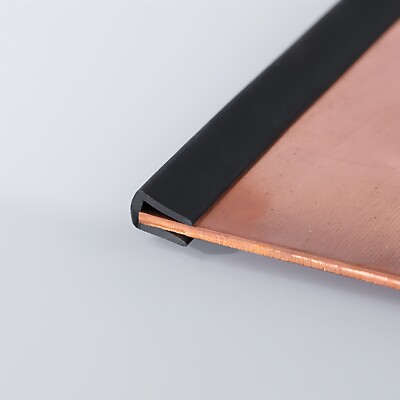 Edging Protection Frame Profile Rubber Trim Seal Flat Round U Shaped Slot 1- 12mm - Foto 9