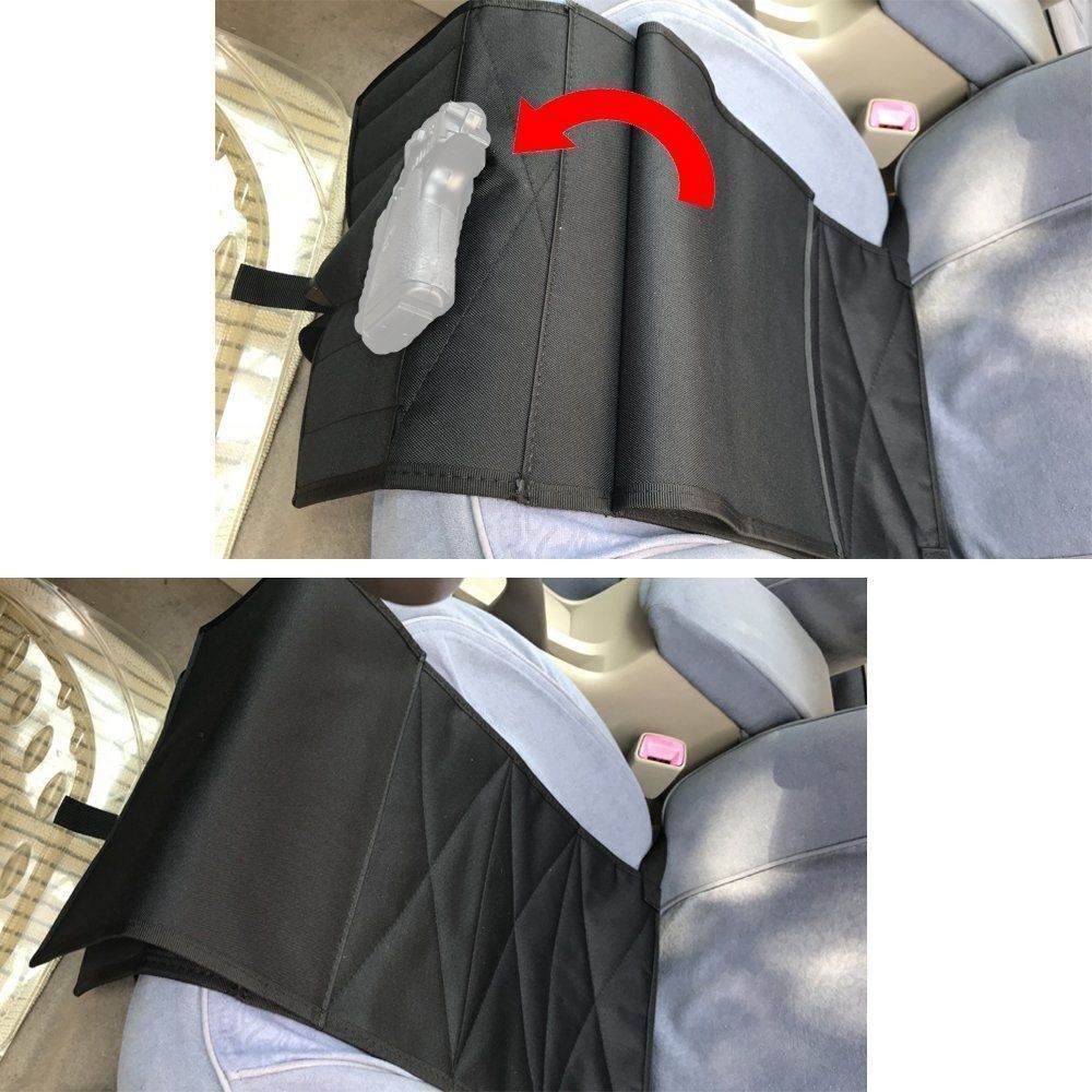Concealed Under Car Seat Bedside Pistol Gun Holster Handgun with Mag Holder Bag-image
