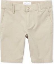 The Children's Place Girl's Chino Shorts, Bisquit, 6 slim