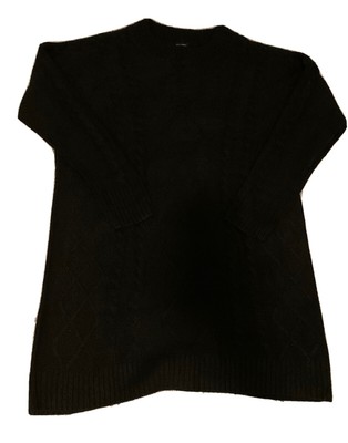 Esmara Sweater Dress Black XL Mock Neck 16/18 Long Sleeve Cable Knit