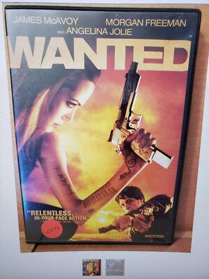 Wanted (DVD, 2008) disc only & art #41446 ----------------------------case extra