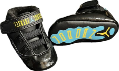 Nike Air Jordan 11 Retro Gamma Blue Black Crib shoes infant size