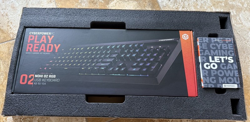 CyberpowerPC Play Ready NOHI 02 RGB USB Keyboard KB-161-104 & Elite M1 131🐭🔥