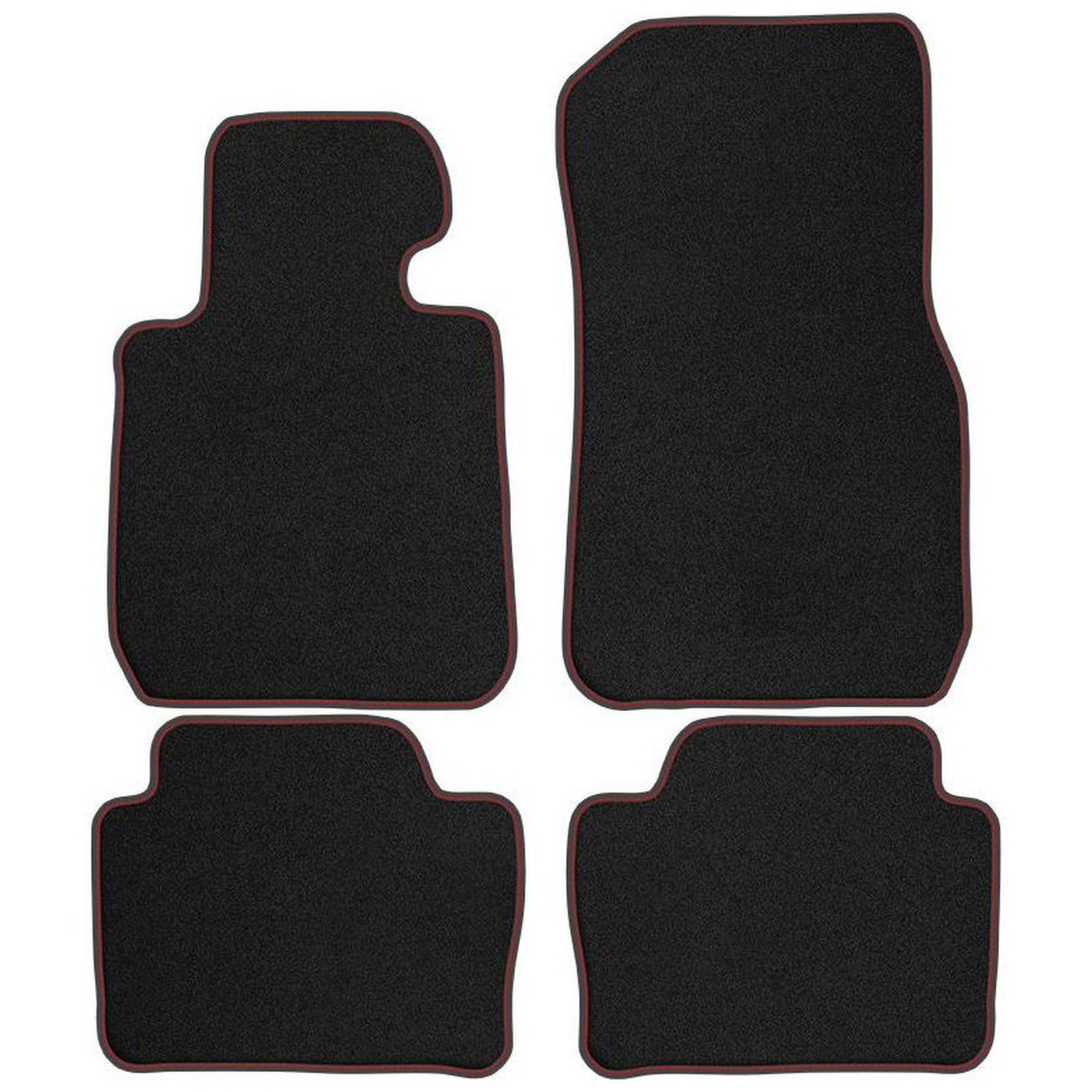 Tapis de sol velours rouge BM19-3 anti-glisse pour BMW Série 4