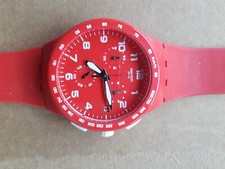 SWATCH CHRONO COL. ROT NEUWERTIGER ZUSTAND MIT OVP TOP