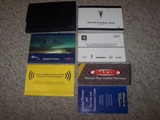 2007 Pontiac Montana SV6 Van Minivan Owner Owner's Manual User Guide xo