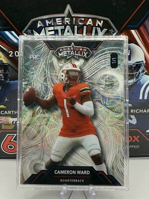 Cameron Ward 1/1 Wild Card Metallix Mega Fractal Case Hit Rookie