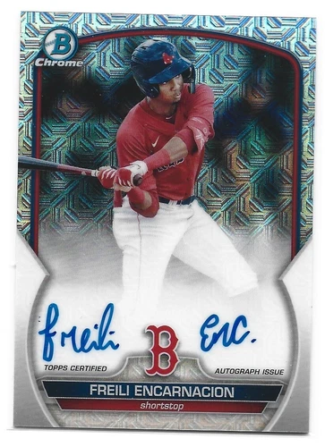 Freili Encarnacion - 2023 Bowman Chrome Mojo Refractor Auto - Red Sox
