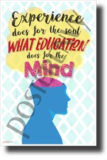 Experience Does for the Soul... - NEW Classroom Motivational Poster