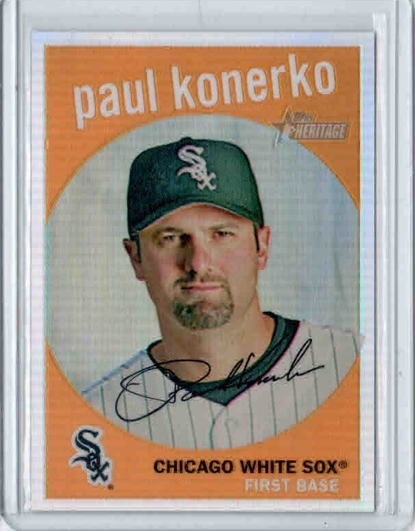 2008 TOPPS HERITAGE CHROME REFRACTOR #106 - PAUL KONERKO #ED 088