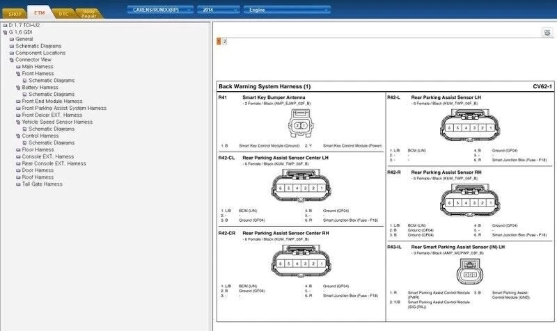 Kia Carens (M.Y 2014...) Manual De Taller En Cd - Imagen 3 de 4