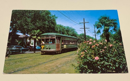 The Price Is Right Home Viewer Showcase ~ 1958 Louisiana Street Trolley Postcard - Picture 2 of 5