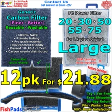 For Aqueon Filter Cartridge Large QuietFlow 20,30,50,55,75 Compatible GenericPad