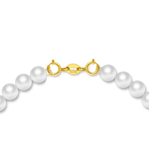 Pure 18K Yellow Rose White Gold Double Spring Clasp / For Bracelet or Necklace - Bild 3 von 6